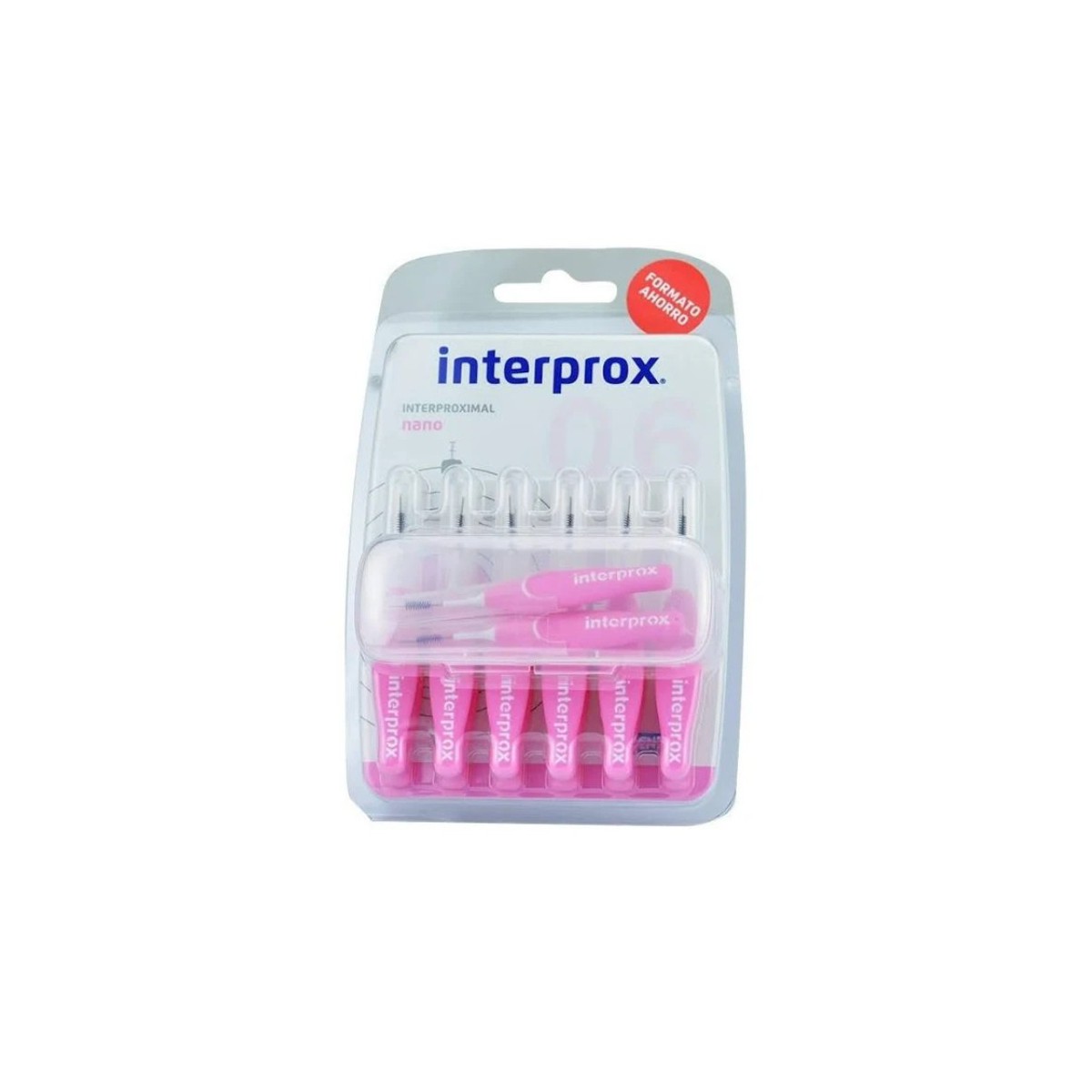 interprox nano recto rosa 14 unidades