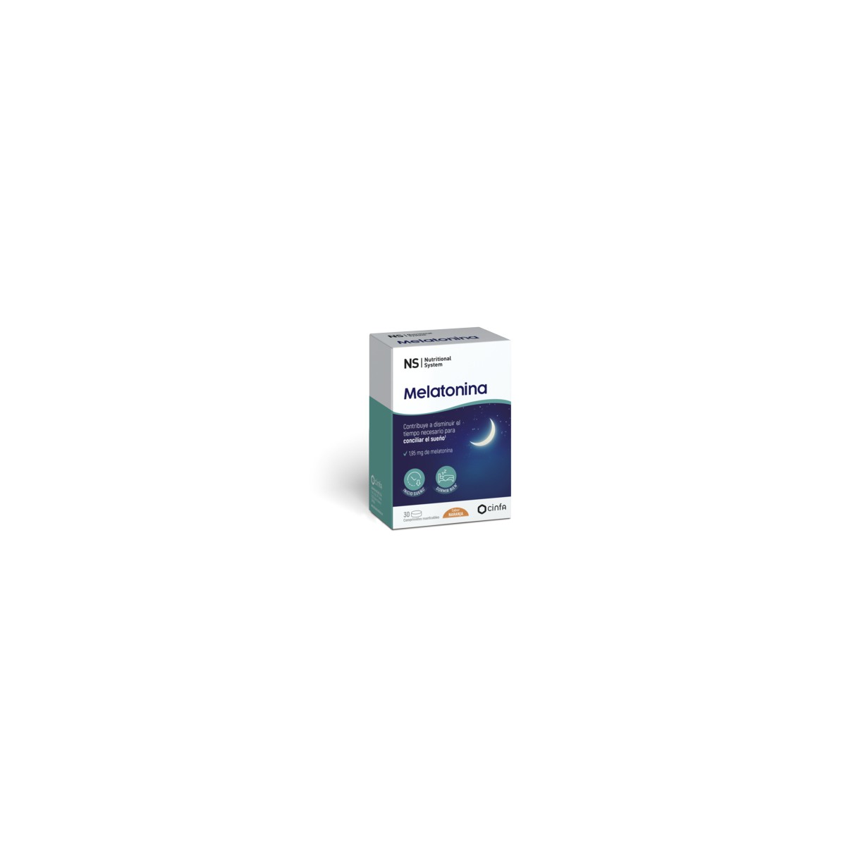 N+S Melatonina 30 Comp masticables