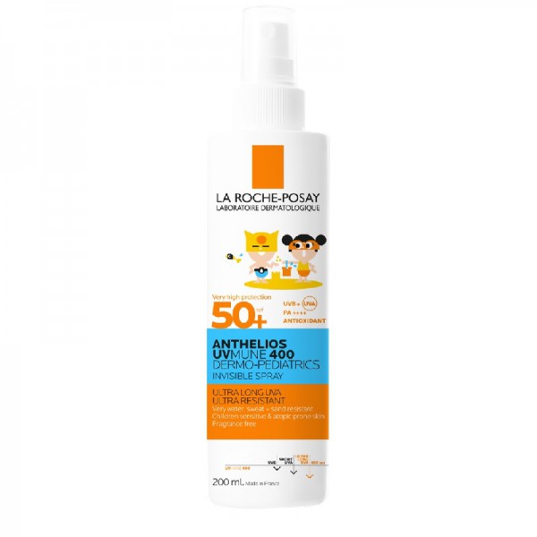 Anthelios UV-MUNE 400 Dermopediatrics Spray Invisible SPF50+ Pack 2x200ml