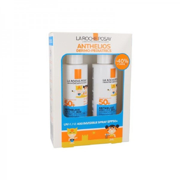 Anthelios UV-MUNE 400 Dermopediatrics Spray Invisible SPF50+ Pack 2x200ml
